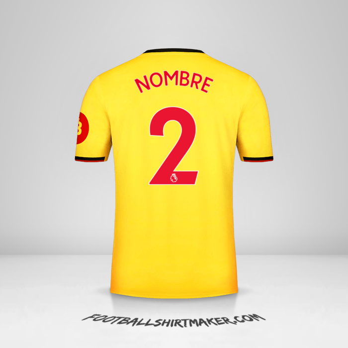 Jersey Watford FC 2019/2020 -  nombre - 2