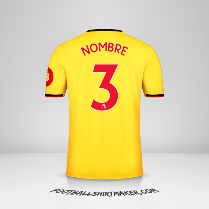 Jersey Watford FC 2019/2020 -  nombre - 3