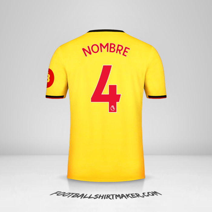Camiseta Watford FC 2019/2020 -  nombre - 4
