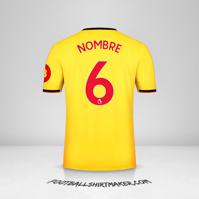 Camiseta Watford FC 2019/2020 -  nombre - 6
