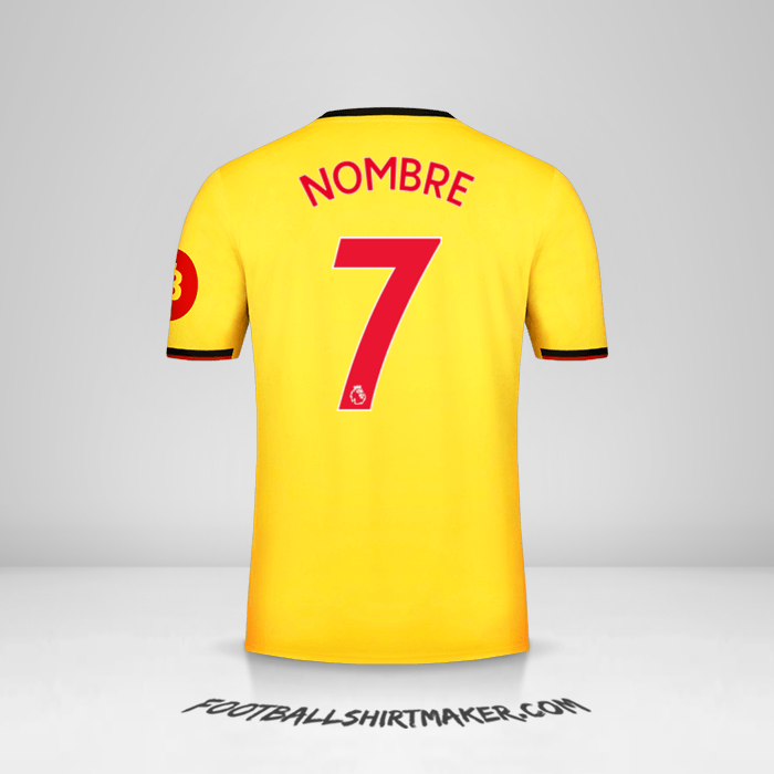 Jersey Watford FC 2019/2020 -  nombre - 7