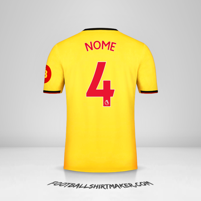 Maglia Watford FC 2019/2020 -  nome - 4