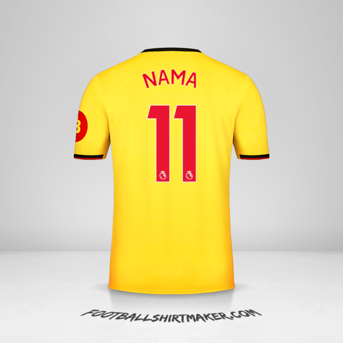 Jersey Watford FC 2019/2020 -  nama - 11