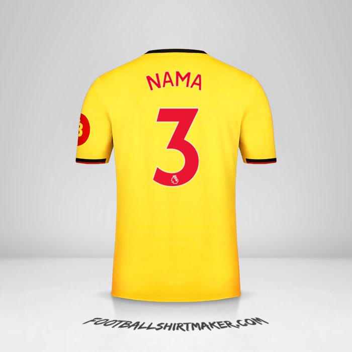 Jersey Watford FC 2019/2020 -  nama - 3