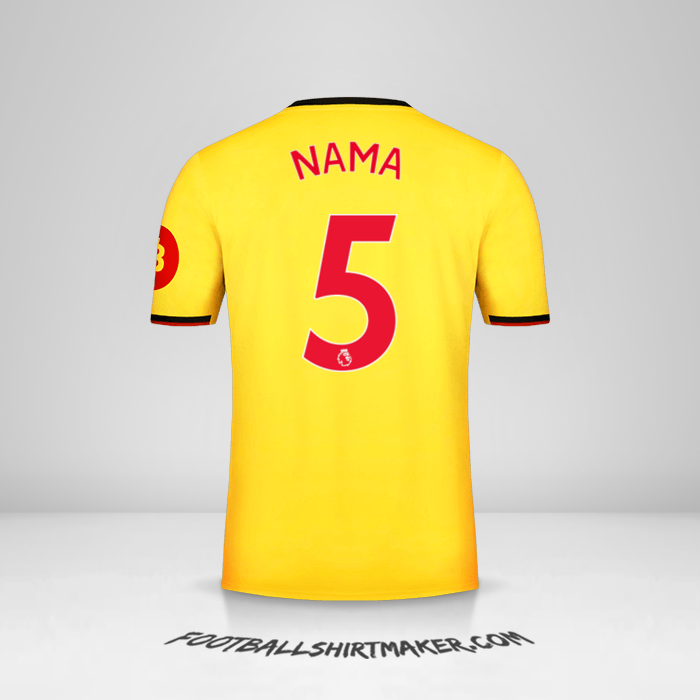 Jersey Watford FC 2019/2020 -  nama - 5
