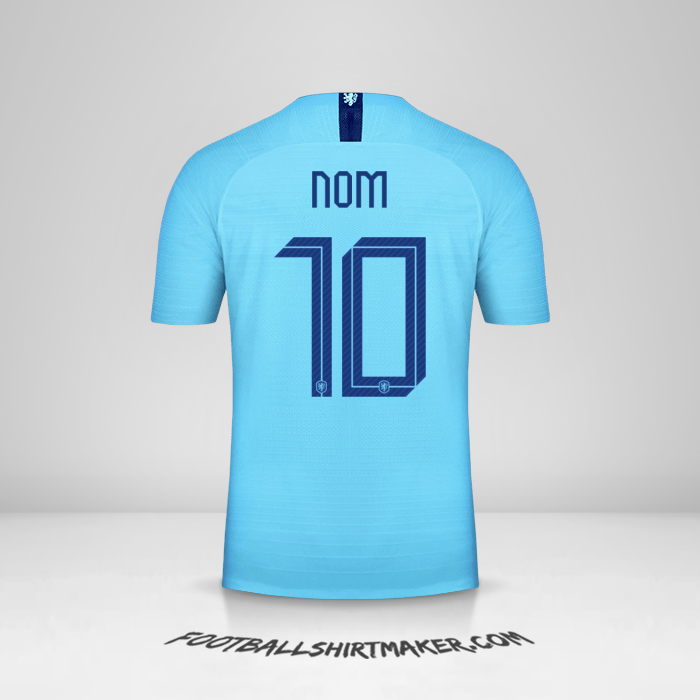 Maillot Pays-Bas 2018/19 Extérieur -  nom - 10