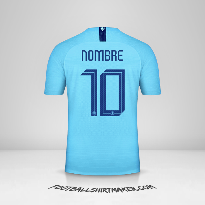 Camiseta Paises Bajos 2018/19 Visita -  nombre - 10