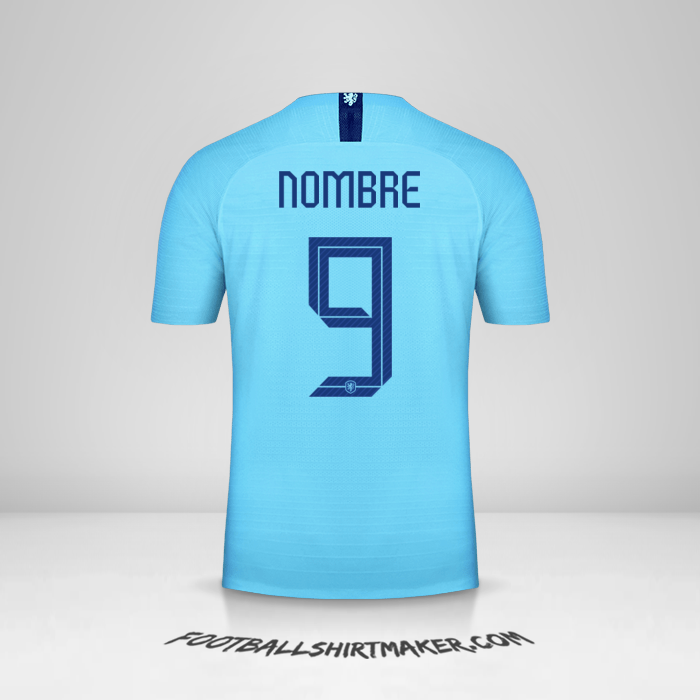 Jersey Paises Bajos 2018/19 Visita -  nombre - 9