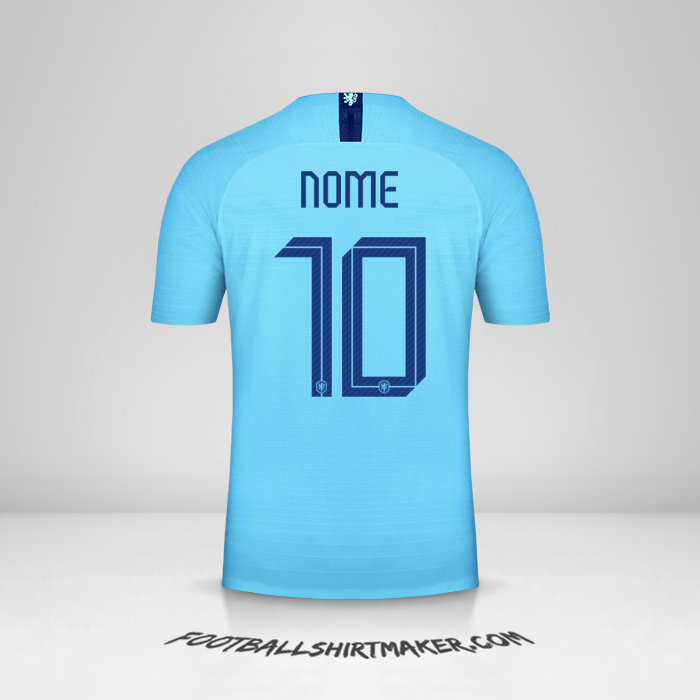 Maglia Paesi Bassi 2018/19 Seconda -  nome - 10