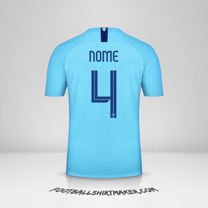 Camisa Países Baixos 2018/19 Alternativa -  nome - 4