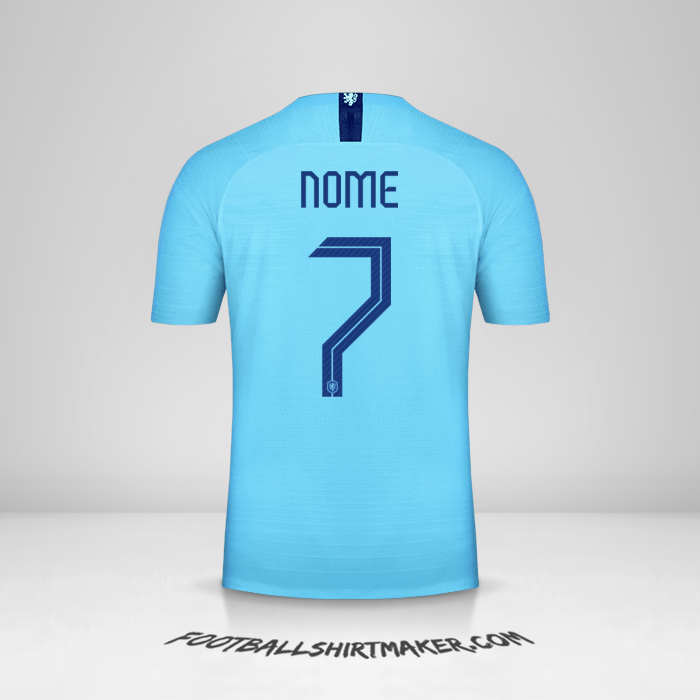 Maglia Paesi Bassi 2018/19 Seconda -  nome - 7