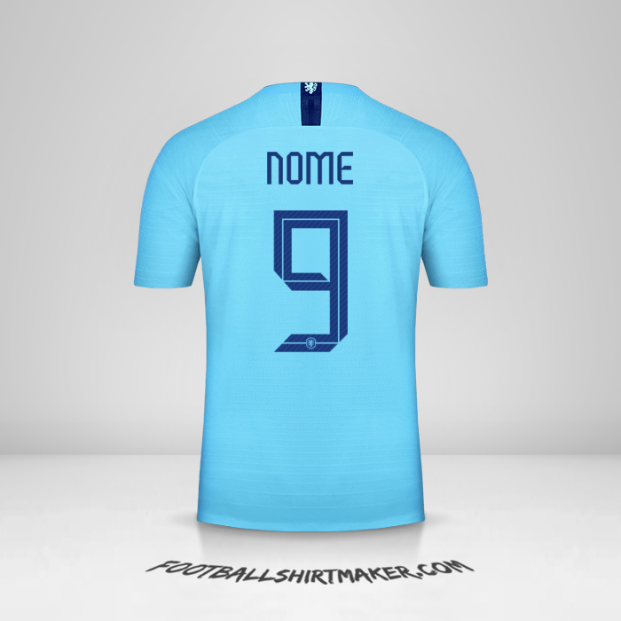 Maglia Paesi Bassi 2018/19 Seconda -  nome - 9