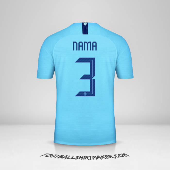 Jersey Belanda 2018/19 Alternatif -  nama - 3
