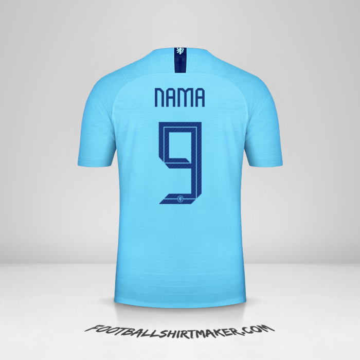Jersey Belanda 2018/19 Alternatif -  nama - 9