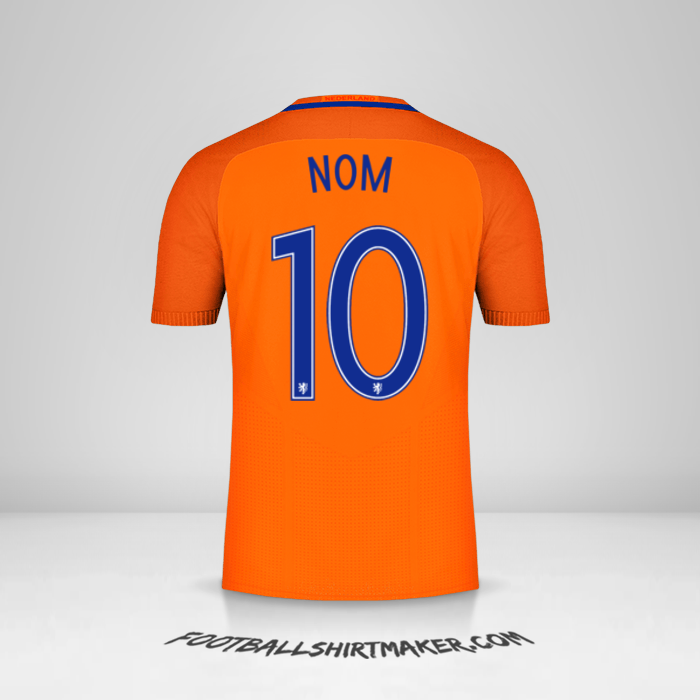 Maillot Pays-Bas 2016 -  nom - 10