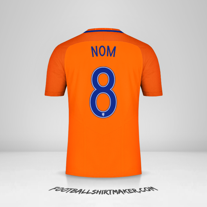 Maillot Pays-Bas 2016 -  nom - 8