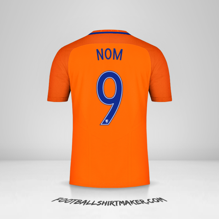 Maillot Pays-Bas 2016 -  nom - 9