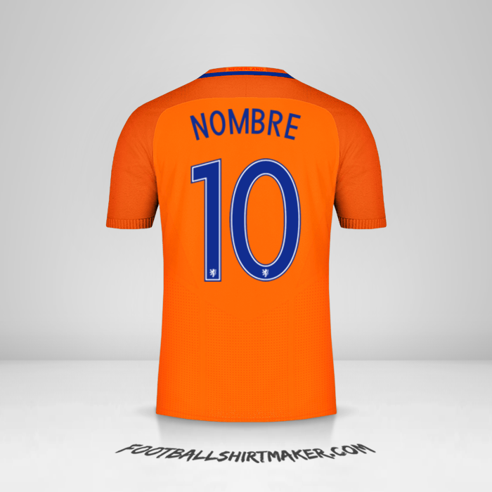 Jersey Paises Bajos 2016 -  nombre - 10