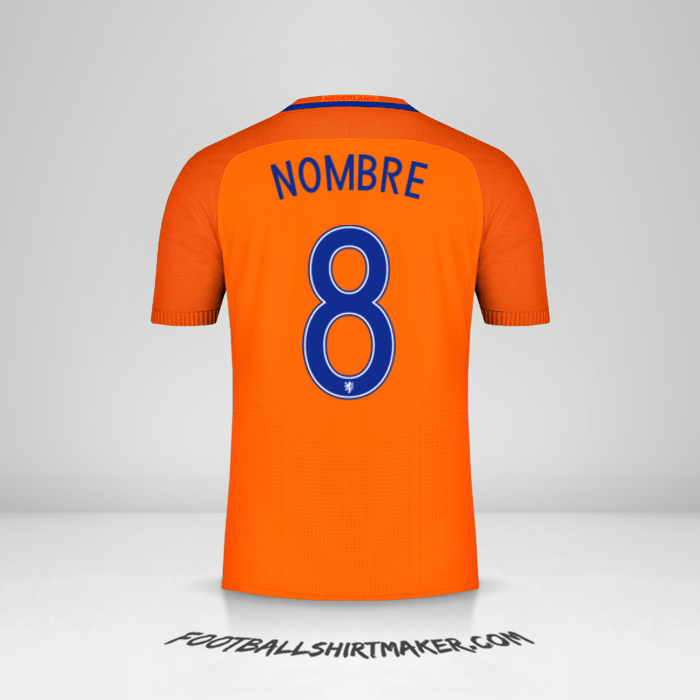Jersey Paises Bajos 2016 -  nombre - 8