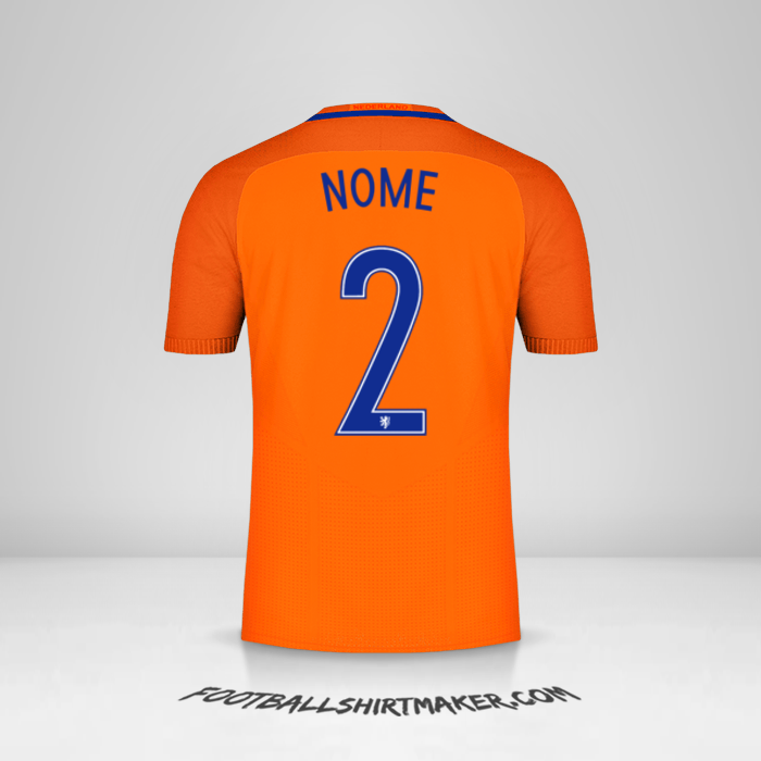 Maglia Paesi Bassi 2016 -  nome - 2