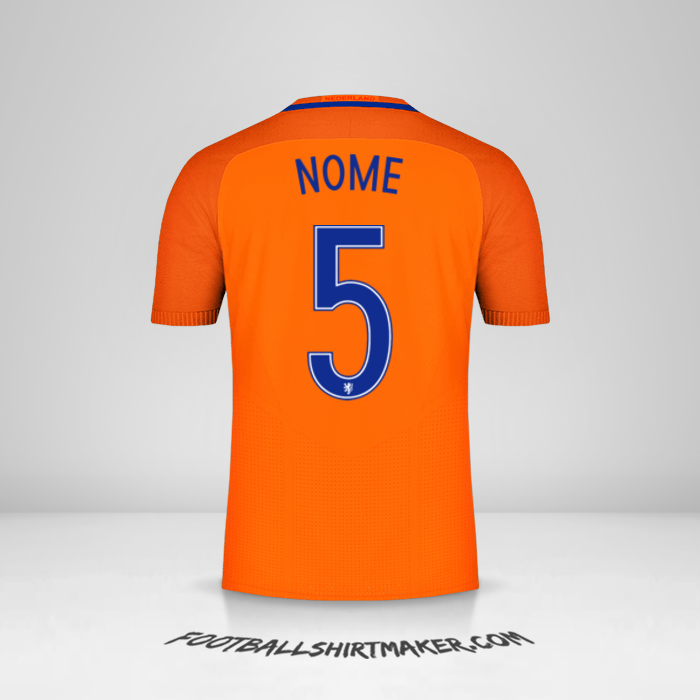 Maglia Paesi Bassi 2016 -  nome - 5