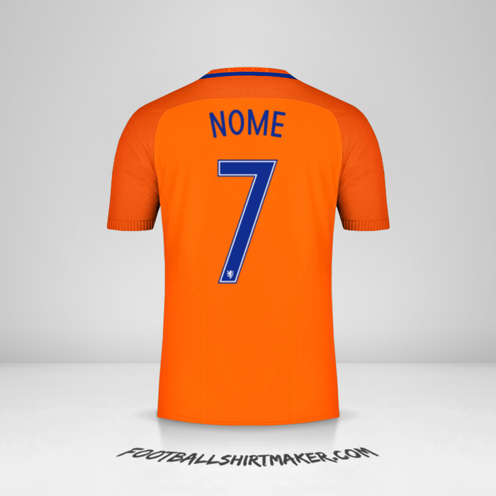 Camisa Países Baixos 2016 -  nome - 7