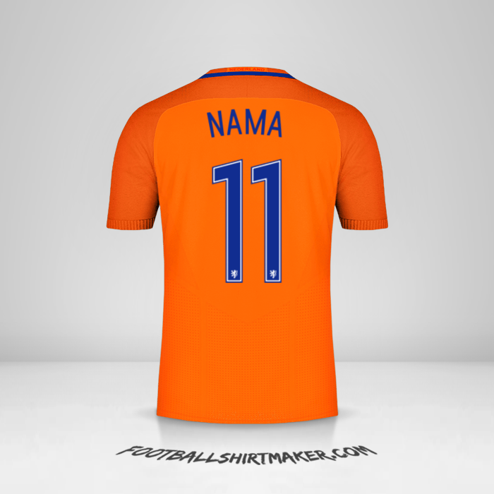 Jersey Belanda 2016 -  nama - 11