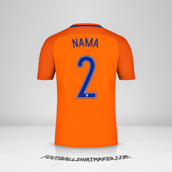 Jersey Belanda 2016 -  nama - 2