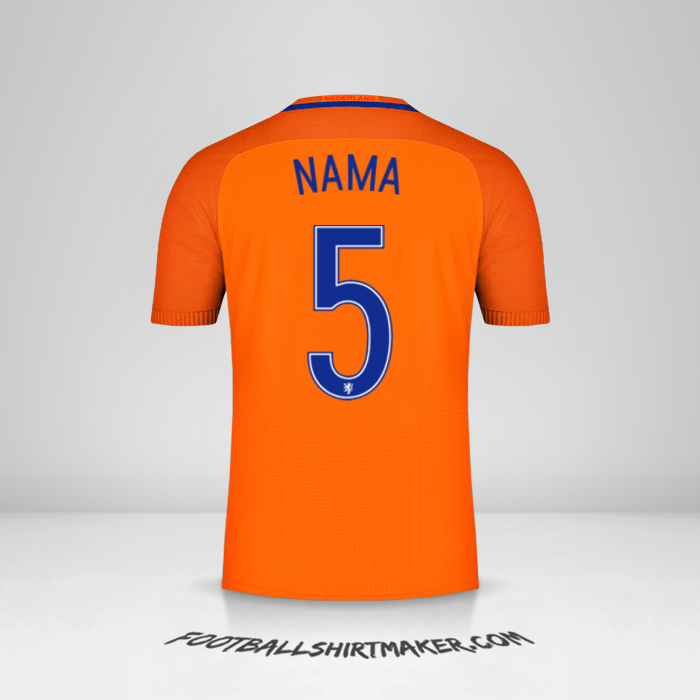 Jersey Belanda 2016 -  nama - 5