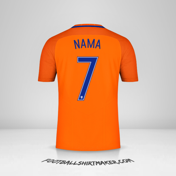 Jersey Belanda 2016 -  nama - 7