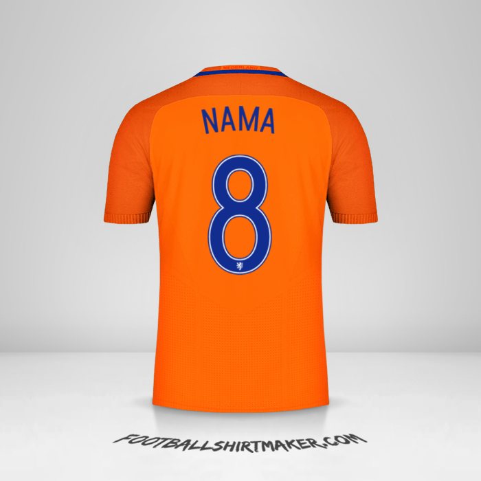 Jersey Belanda 2016 -  nama - 8