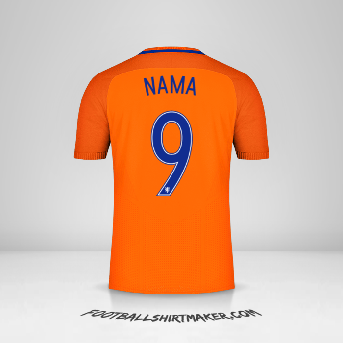 Jersey Belanda 2016 -  nama - 9