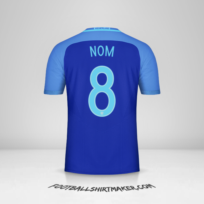 Maillot Pays-Bas 2016 Extérieur -  nom - 8