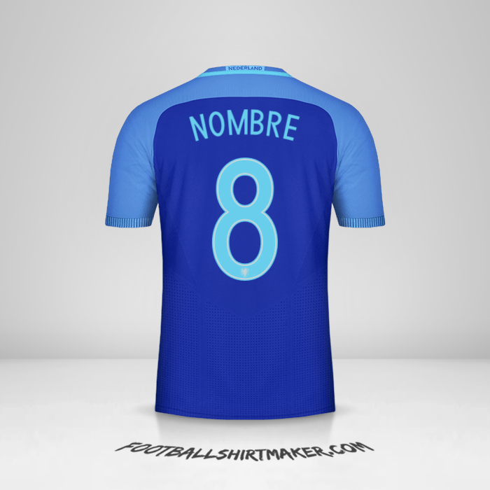 Jersey Paises Bajos 2016 Visita -  nombre - 8