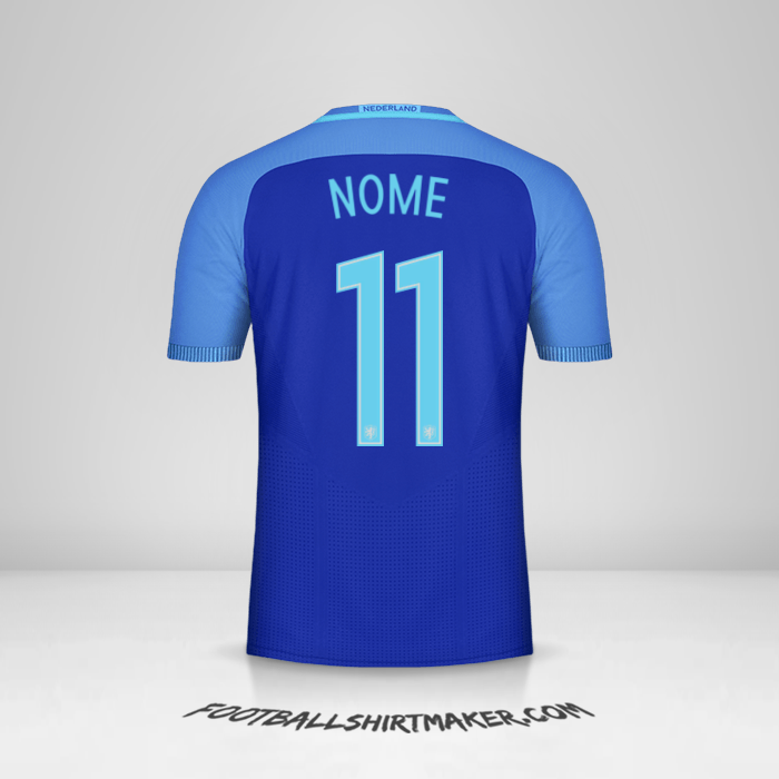 Camisola Países Baixos 2016 Alternativa -  nome - 11