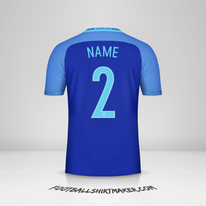Shirt Netherlands 2016 Away -  name - 2
