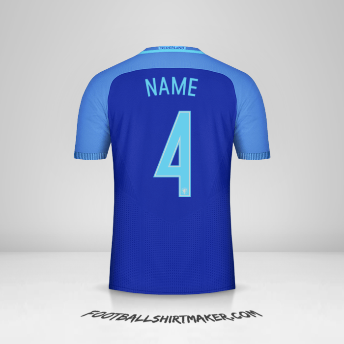 Shirt Netherlands 2016 Away -  name - 4