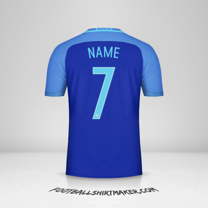 Shirt Netherlands 2016 Away -  name - 7