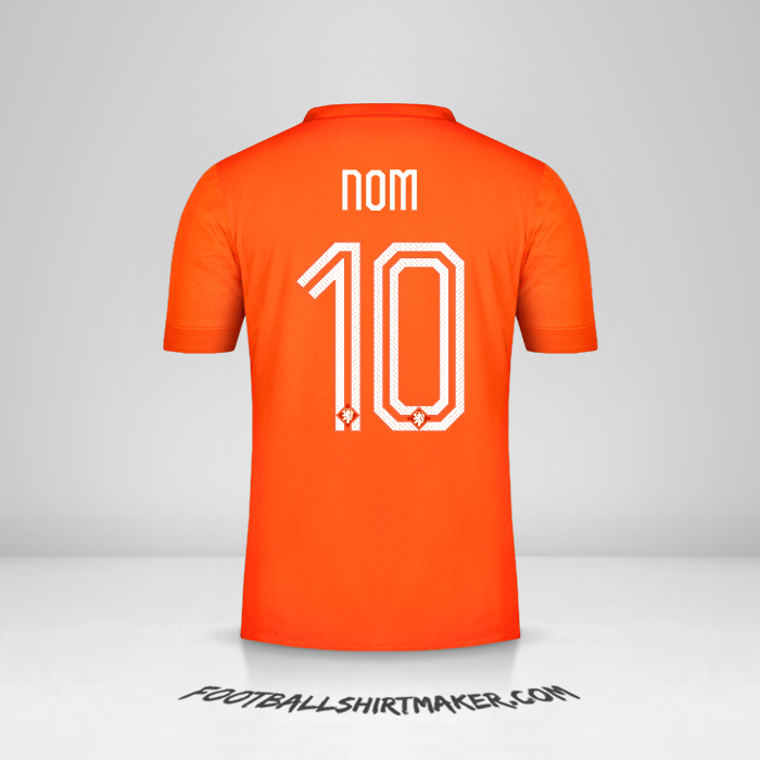 Maillot Pays-Bas 2014/15 -  nom - 10