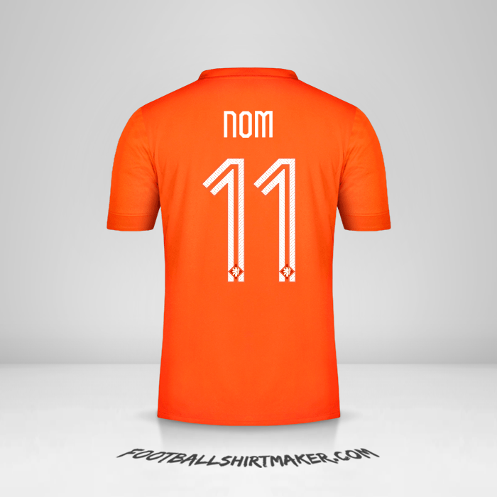 Maillot Pays-Bas 2014/15 -  nom - 11