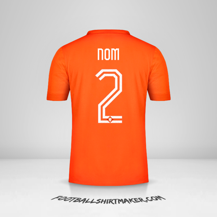 Maillot Pays-Bas 2014/15 -  nom - 2