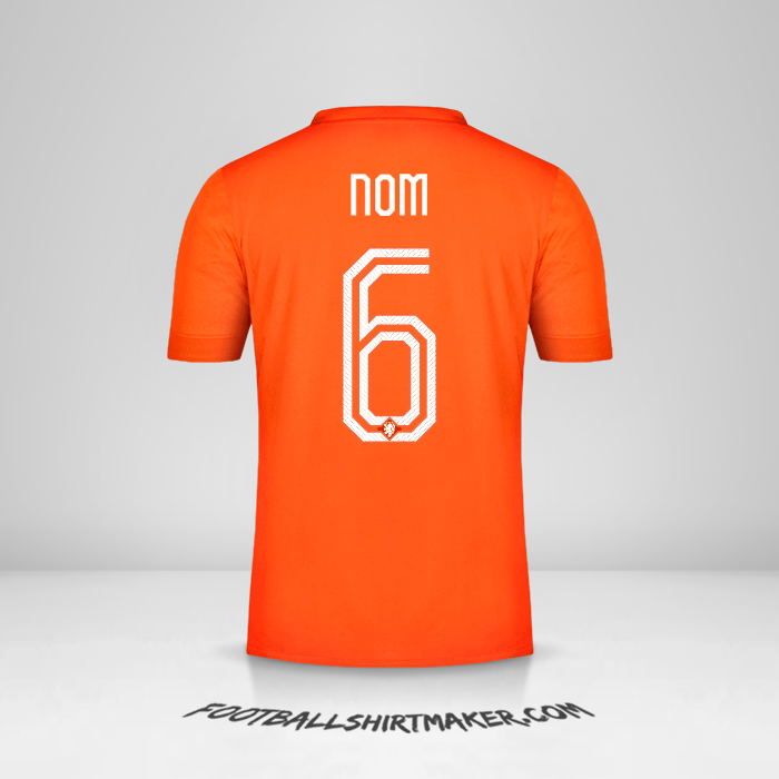 Maillot Pays-Bas 2014/15 -  nom - 6