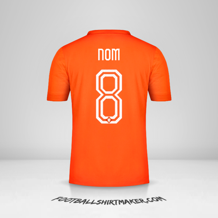 Maillot Pays-Bas 2014/15 -  nom - 8