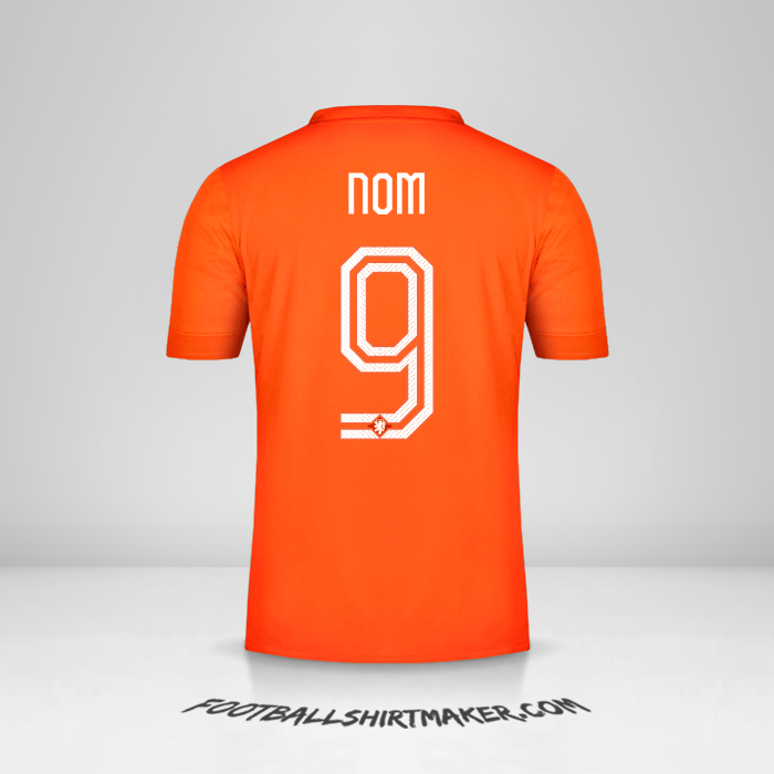 Maillot Pays-Bas 2014/15 -  nom - 9