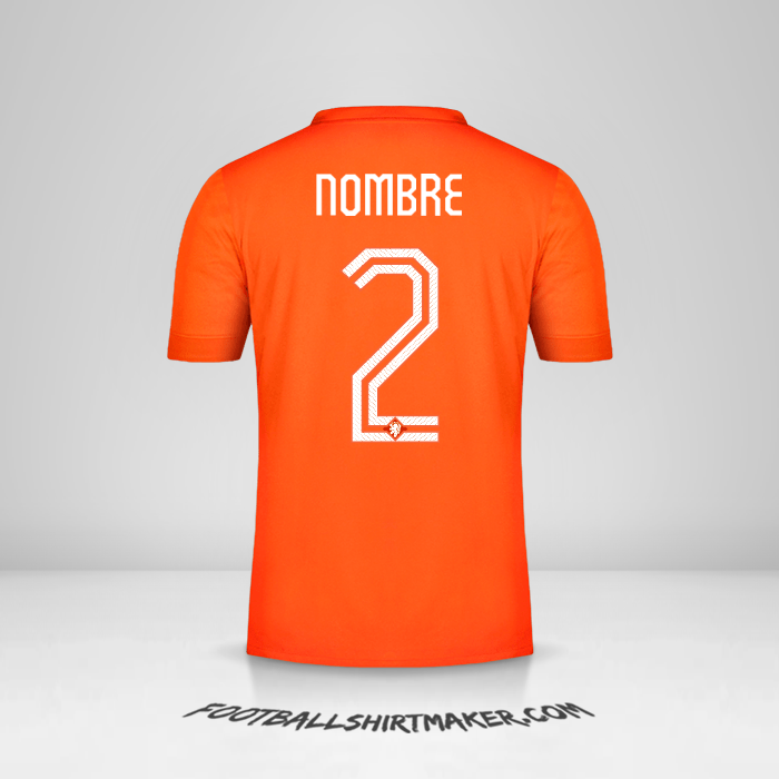 Jersey Paises Bajos 2014/15 -  nombre - 2