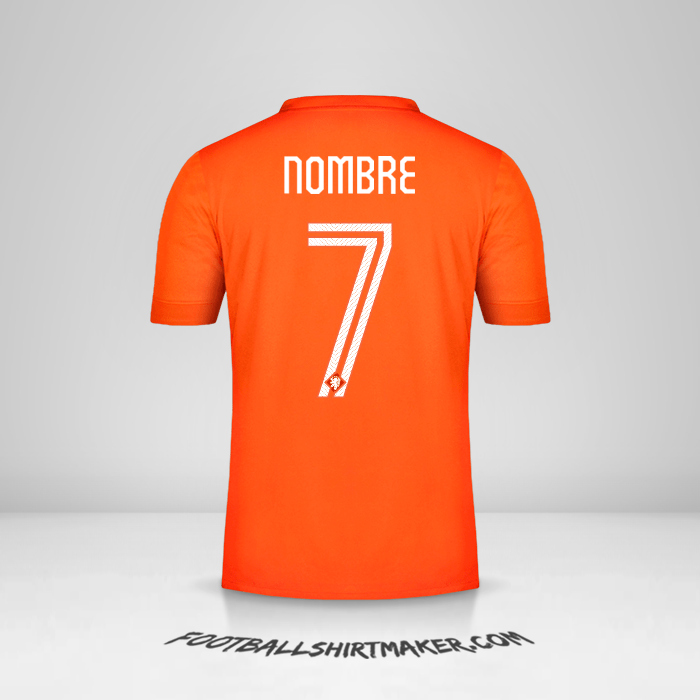 Jersey Paises Bajos 2014/15 -  nombre - 7