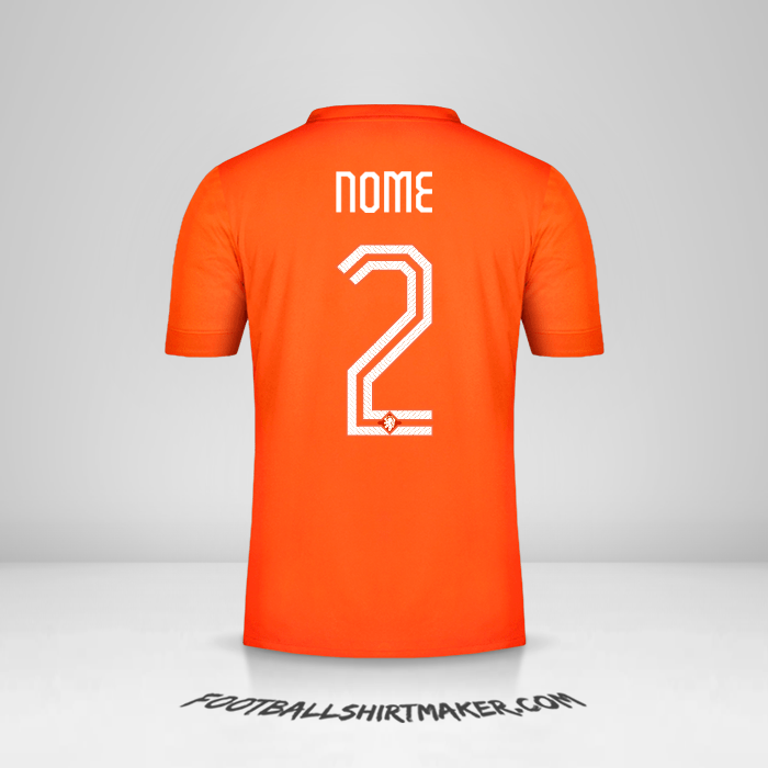 Camisa Países Baixos 2014/15 -  nome - 2