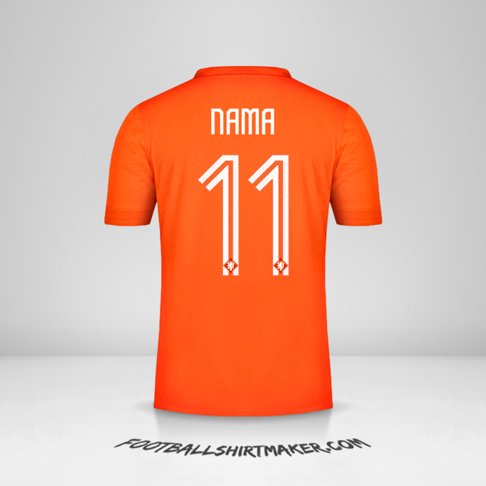 Jersey Belanda 2014/15 -  nama - 11