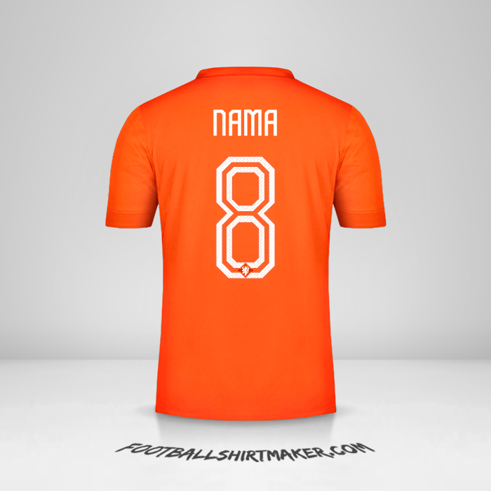 Jersey Belanda 2014/15 -  nama - 8