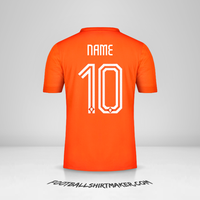 Shirt Netherlands 2014/15 -  name - 10